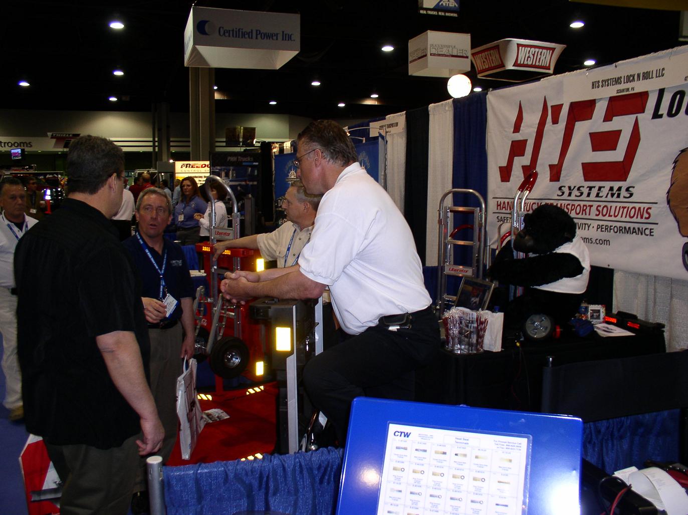Mike Vacendak and Gary Marcho demonstrate the HTS Ultra-Rack